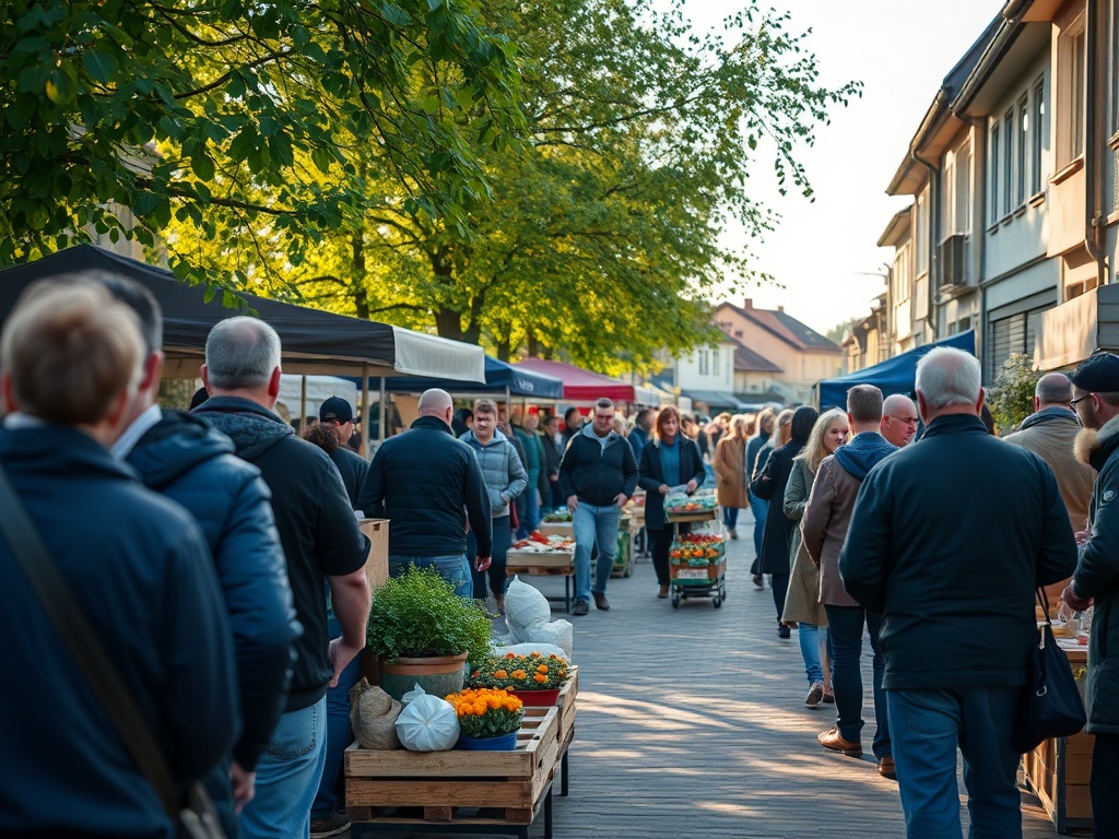 Plakat informacyjny o Dniu Ziemi w Ostrowcu Świętokrzyskim, przedstawiający zielone liście i symbol planety Ziemi.
